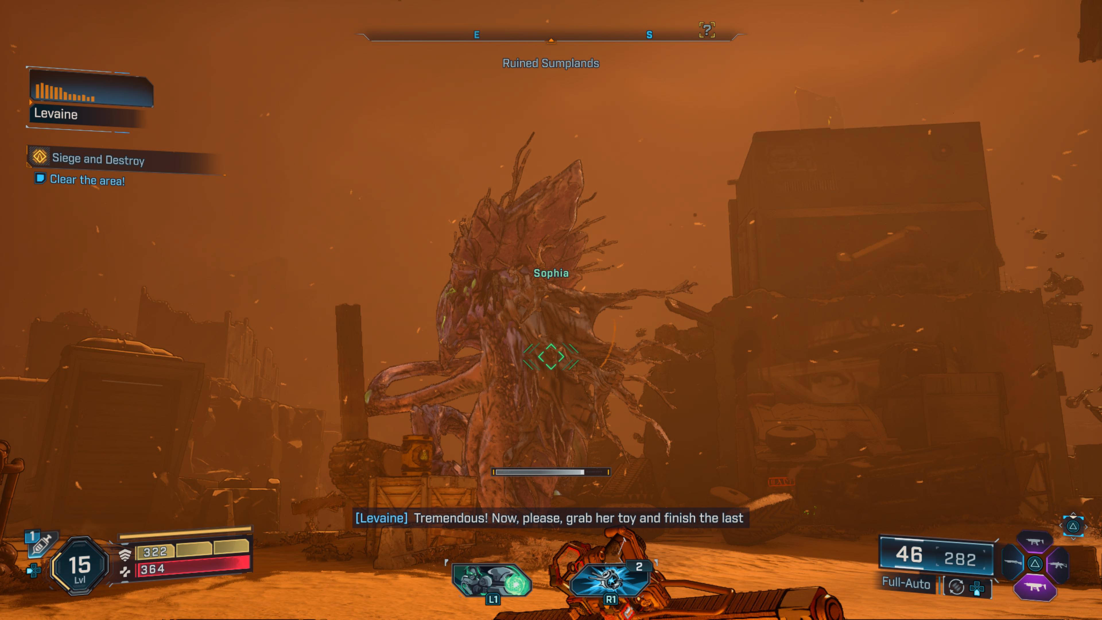 Sophia, an alien leviathan, goes on the attack in Borderlands 4.