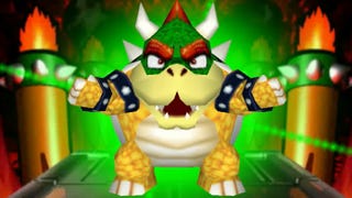 A gloriously polygonal Bowser takes to the floor in Mario Party 3