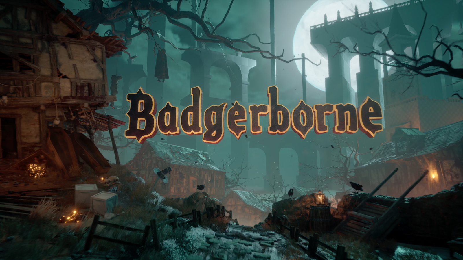 Tangkapan layar Bradley the Badger yang memperlihatkan logo Badgerborne