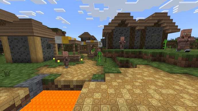 A screenshot of the Brixel texture pack