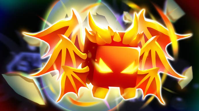 The Overlord Pet in Bubblegum Simulator Infinity is shown in key artwork for the game