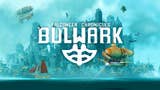 Artwork for Bulwark: Falconeer Chronicles with logo and backdrop of ships and buildings in blue ocean haze