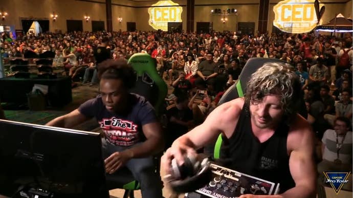 CEO 2016 stream footage of Xavier Woods vs Kenny Omega