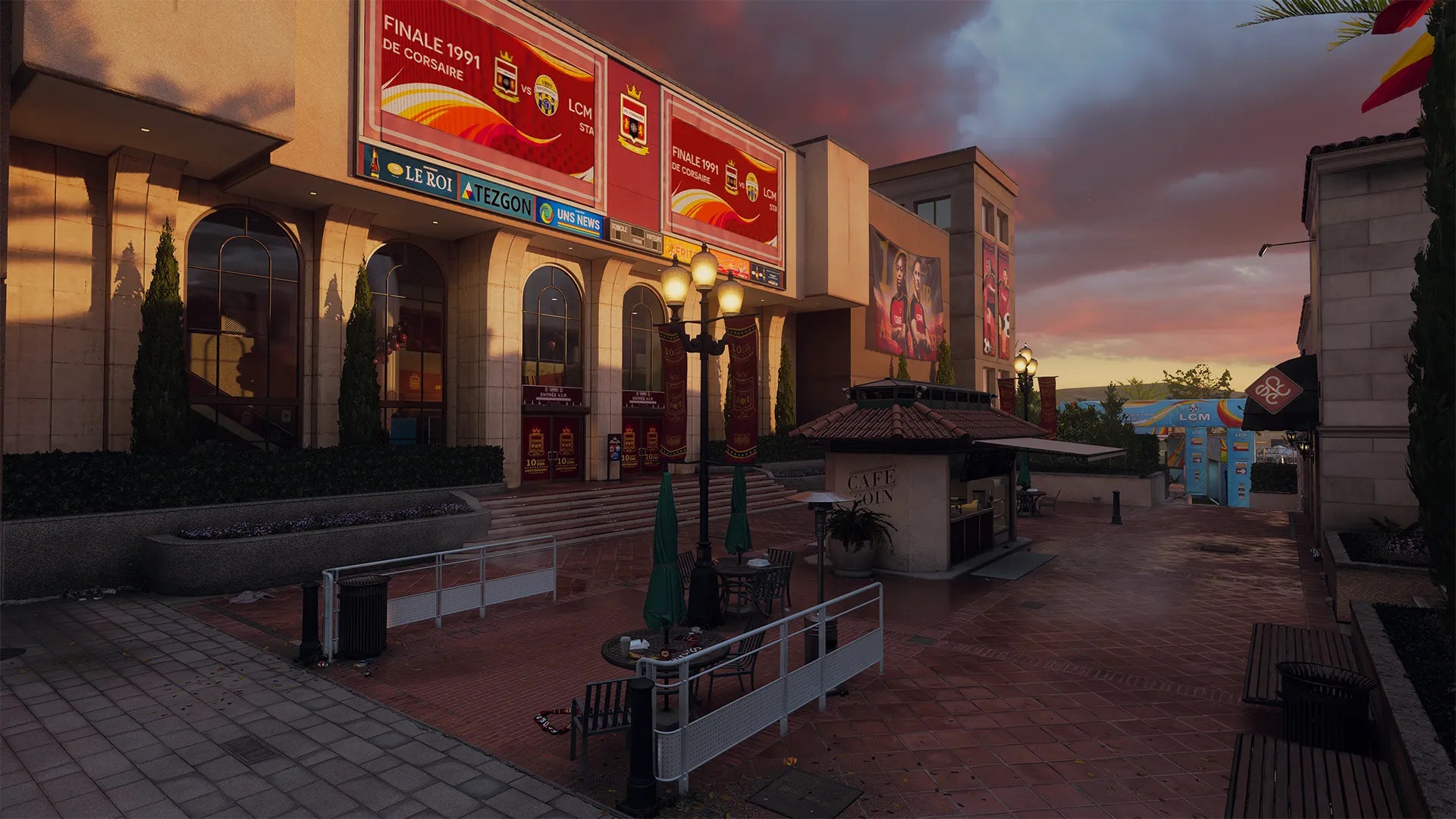 Red Card level in Black Ops 6: the entrance area, a stadium at sunset - 3