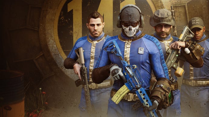 Some blue Fallout jumpsuits in Call Of Duty
