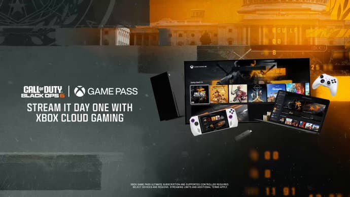 Infographic showing Call of Duty’s cloud gaming status