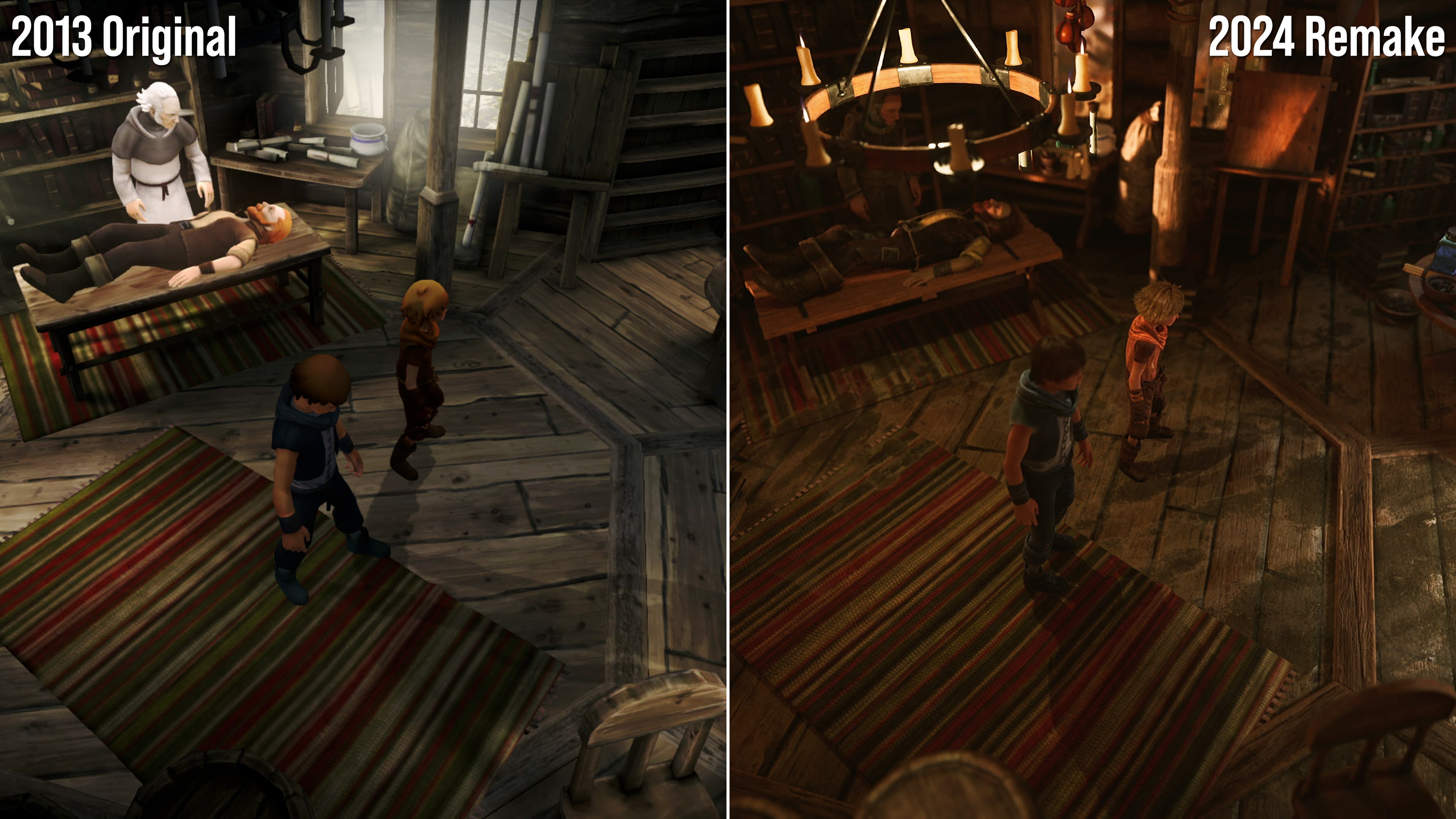 brothers a tale of two sons screenshot comparisons original vs 2024 remake