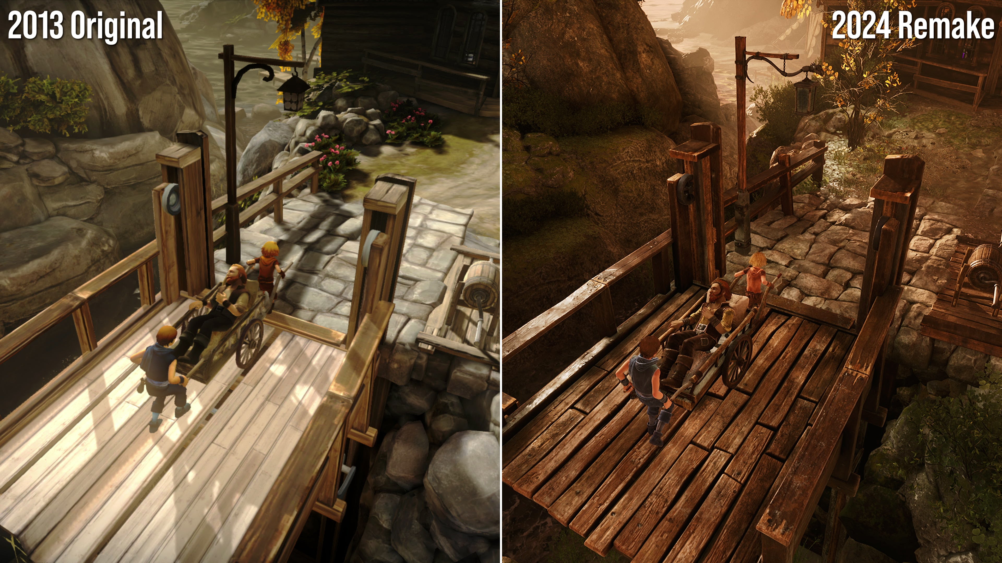 brothers a tale of two sons screenshot comparisons original vs 2024 remake