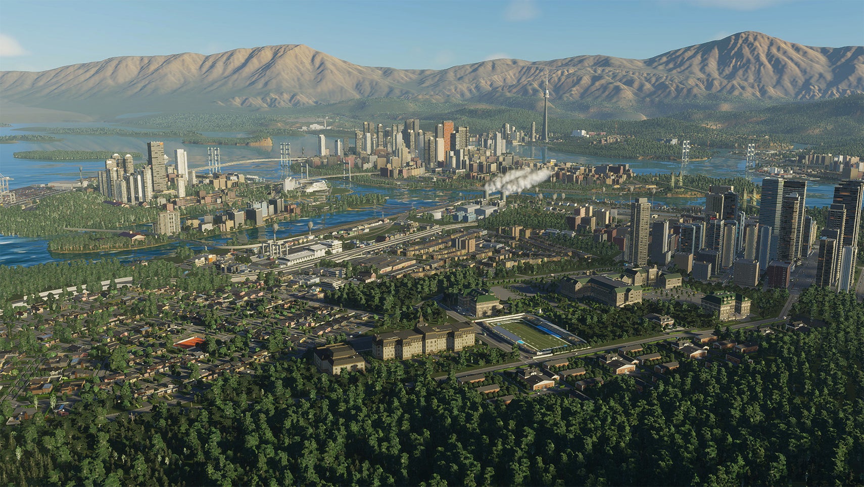 A city in Cities: Skylines 2. - 1