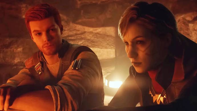 Cal and Merrin in Star Wars Jedi: Survivor