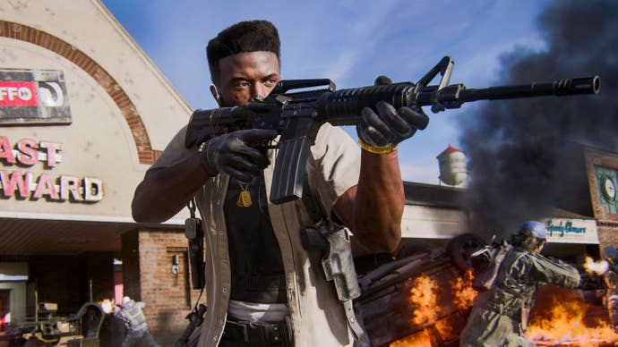 Call of Duty Black Ops 6 header image showing a male character holding a rifle