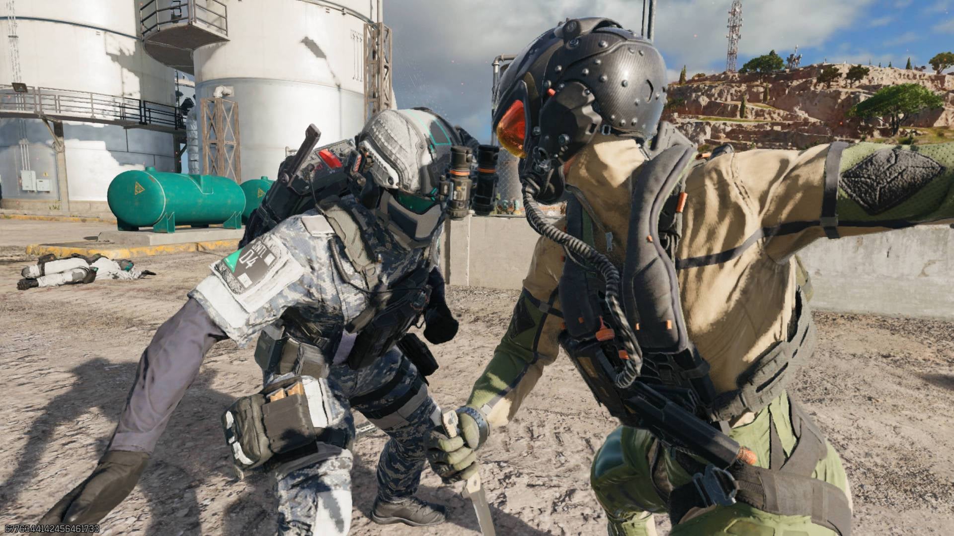 Ed's note: Our reviewer provided no context for this image, so I'm assuming it's a visual representation Call of Duty's co-op implementation. On the left is a figure representing 'Enjoyment' and the figure on the right that's about to pummel it into the ground, that's 'Enforced online features'. - 4