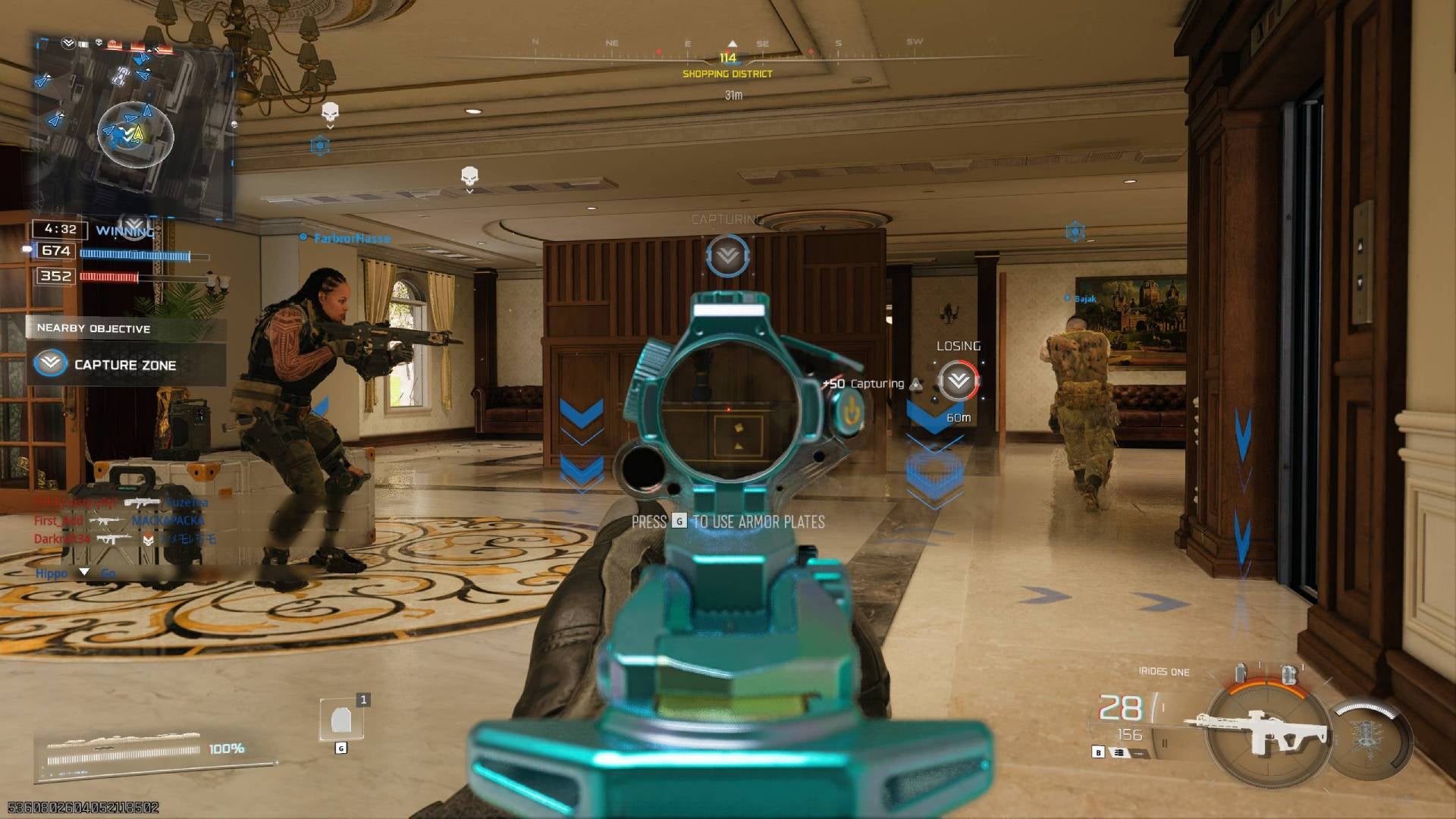 It's all too easy on the small maps to spawn under an enemy's gunsights. - 4