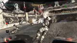 Screenshot from cancelled Call of Duty sci-fi game known as Future Warfare showing soldiers on the moon coming under fire