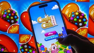 Candy Crush Saga being played on a mobile device