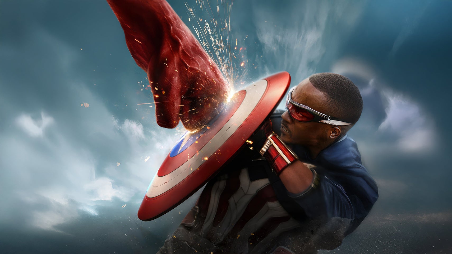 Captain America: Brave New World - Red Hulk vs. Sam Wilson banner - 1