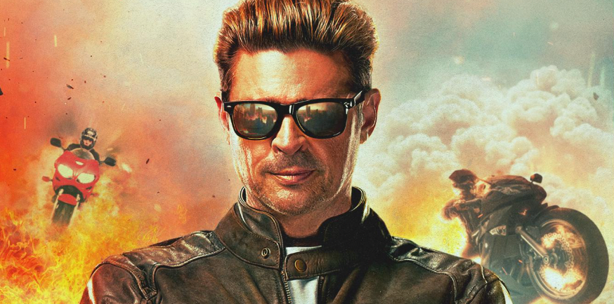 Imagem de Johnny Cage interpretado por Karl Urban