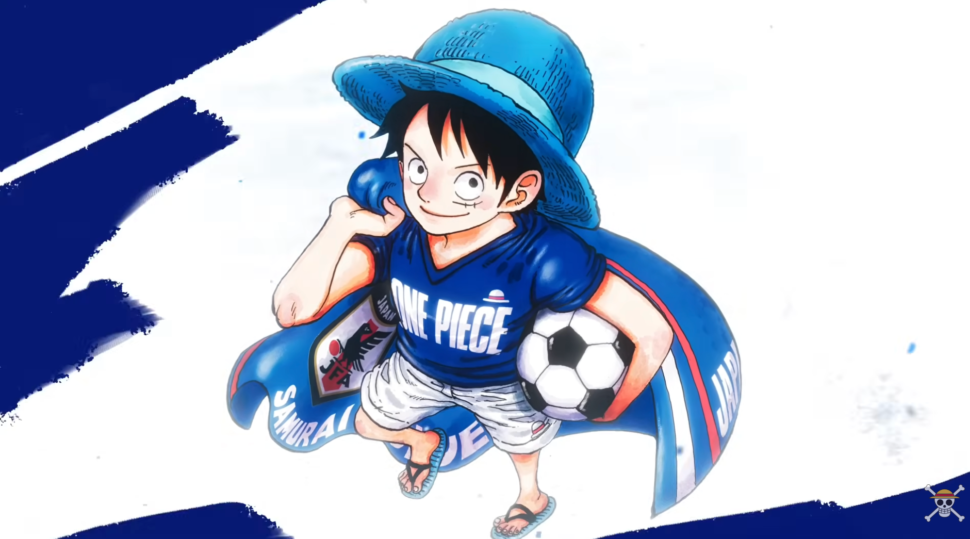 Seleção japonesa recebe apoio de One Piece