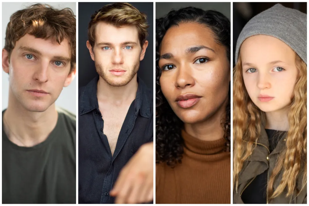 Cast for Amazon's God of War showing actors for Modi Magni Gna and Thrud