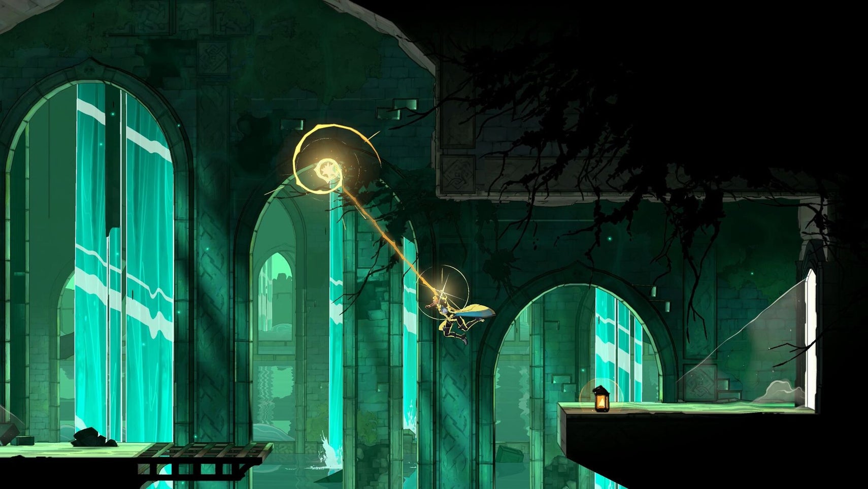 Castlevania: Belmont's Curse - swinging