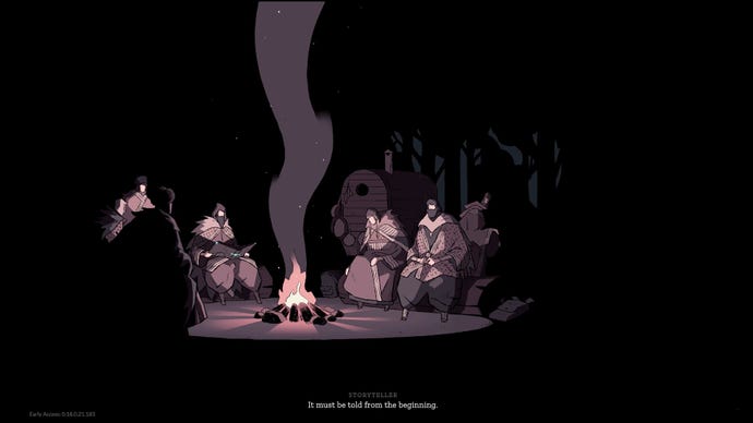 Survivors gather around a campfire in Cataclismo.