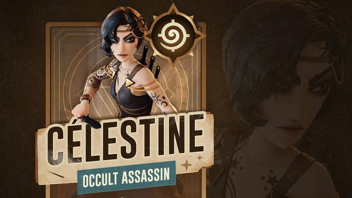 Character art for Celestine the occult assassin in The Lamplighters League