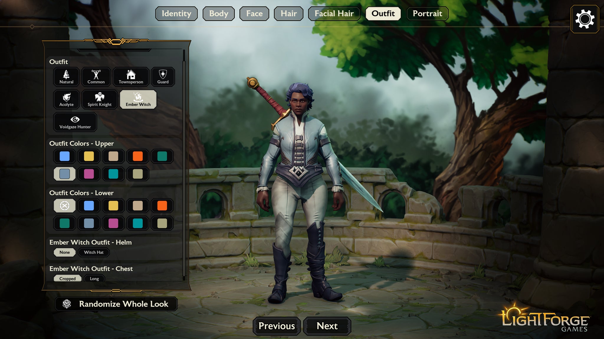 Project O.R.C.S character creator - 3