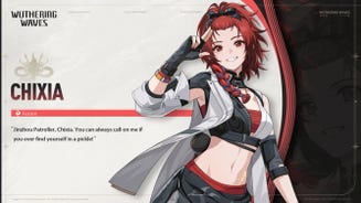 Chixia's character sheet from Wuthering Waves.
