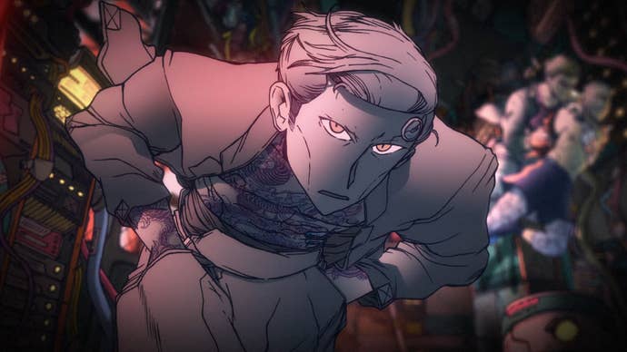 Gangster Laine leans in close in the trailer for Citizen Sleeper 2