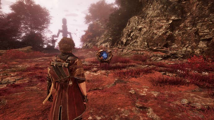 Gustave faces a Petank in Ancient Sanctuary in Clair Obscur: Expedition 33