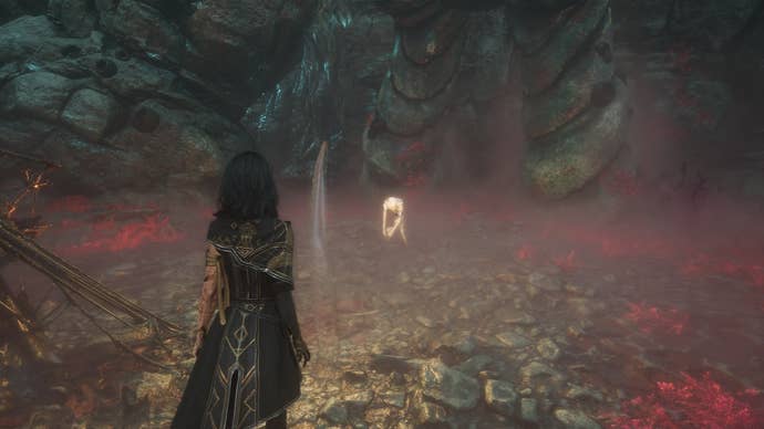 Lune approaches The Small Burgeon in Clair Obscur: Expedition 33