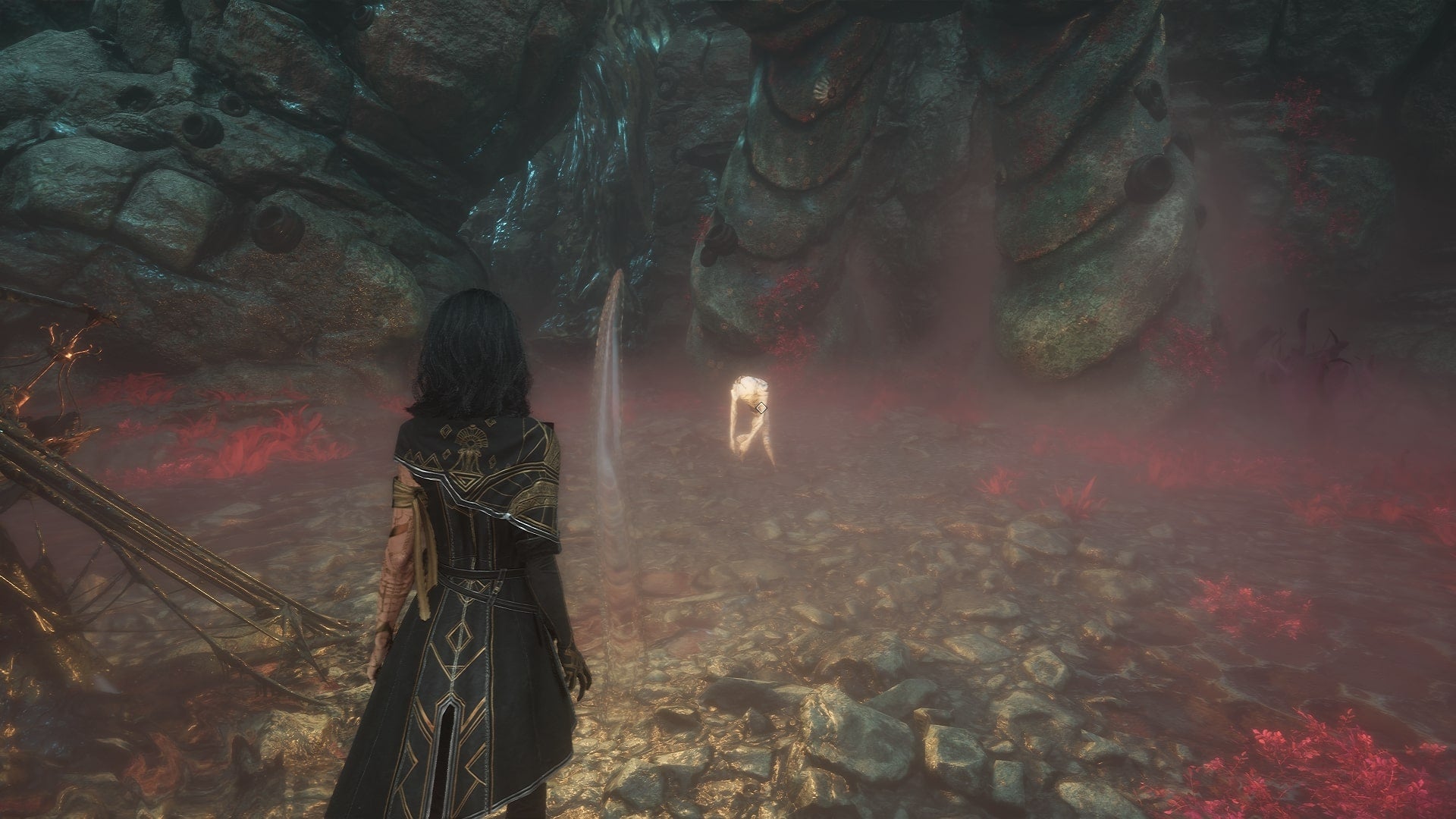 Lune approaches The Small Burgeon in Clair Obscur: Expedition 33 - 1