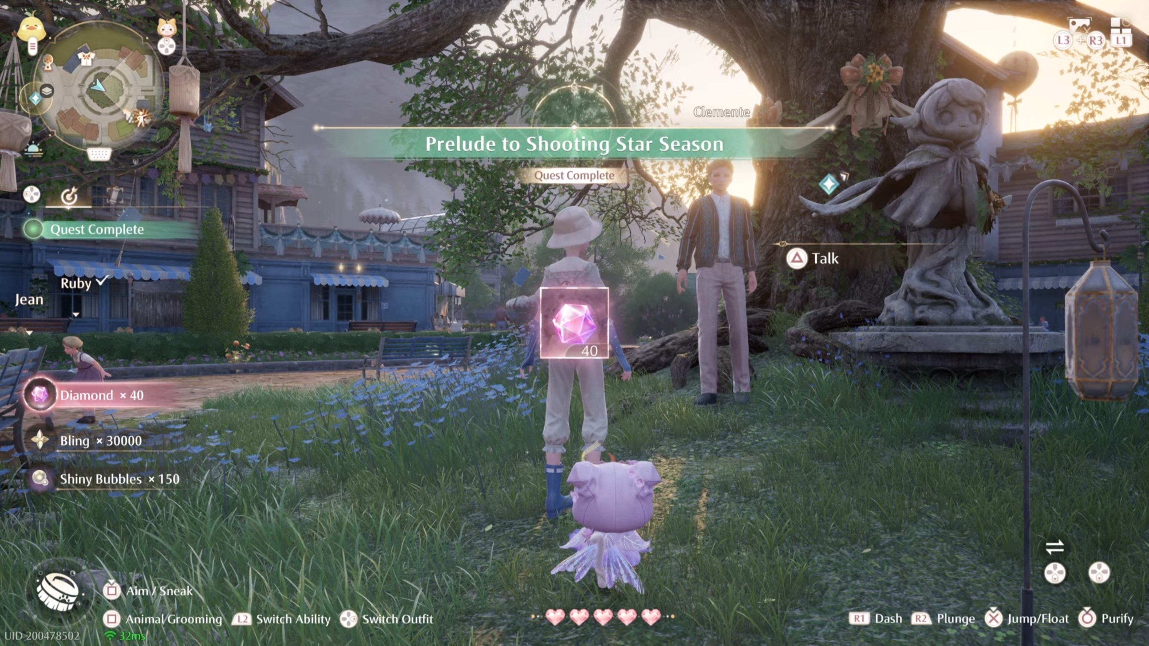 Rewards for answering Clementine&rsquo;s questions correctly in Infinity Nikki.