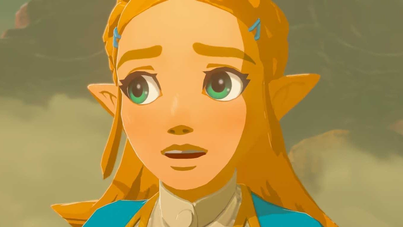 Close up of Princess Zelda in Breath of the Wild
