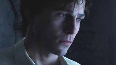 Close up of a young male man wearing a white shirt in Mafia The Old Country