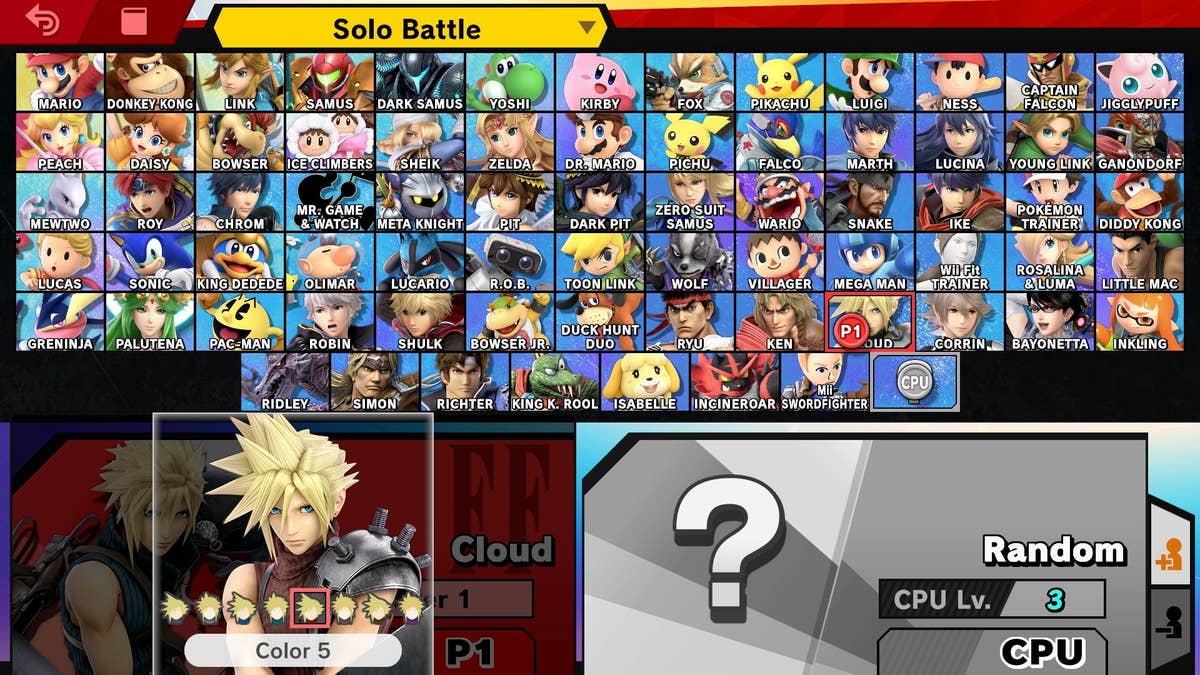 Cloud Super Smash Bros Ultimate Guide - Unlock, Moves, Changes