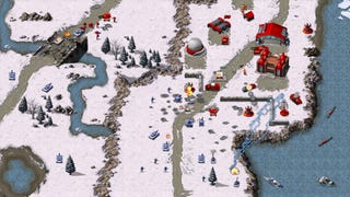 A snowy battle scene in Command & Conquer