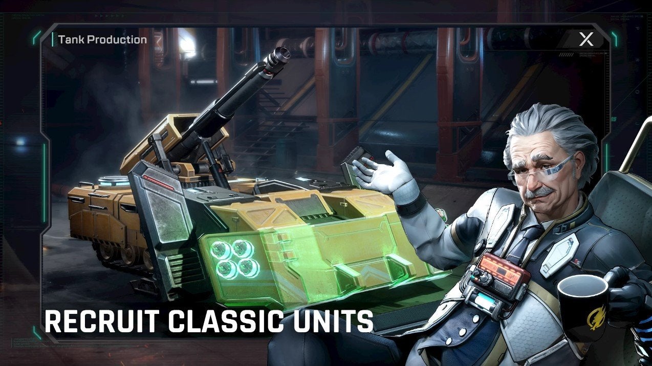 Einstein showing off a tank in C&C Legions. - 4