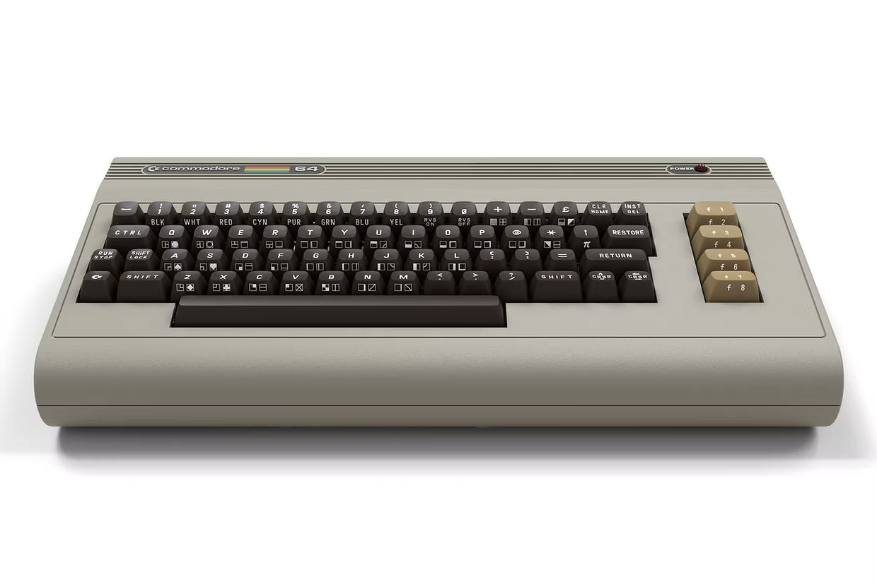 The Commodore 64 Ultimate in its default beige colourway.