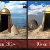 Comparison of Riven’s 1997 original release with the 2024 Unreal Engine 5 remake.