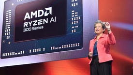 Dr. Lisa Su, AMD CEO, showing a new chip onstage at Computex 2024.