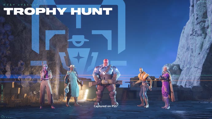 Official Concord screenshot showing the crew start screen for trophy hunt mode