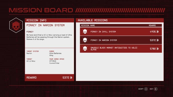 menu image of crimson fleet mission board