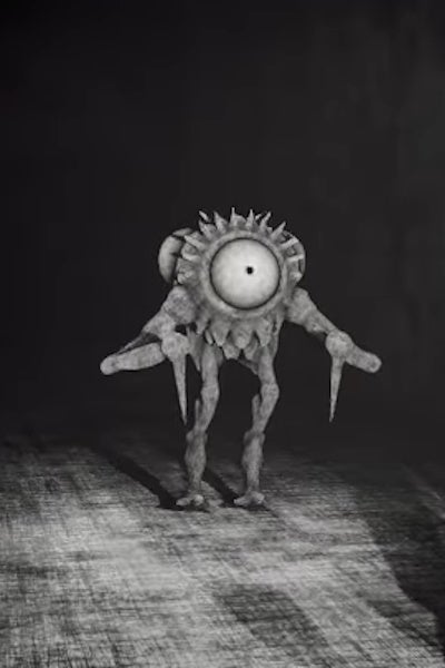 An Eye Guy enemy in Content Warning.