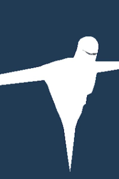 In-game file image of the model for a Ghost monster in Content Warning.