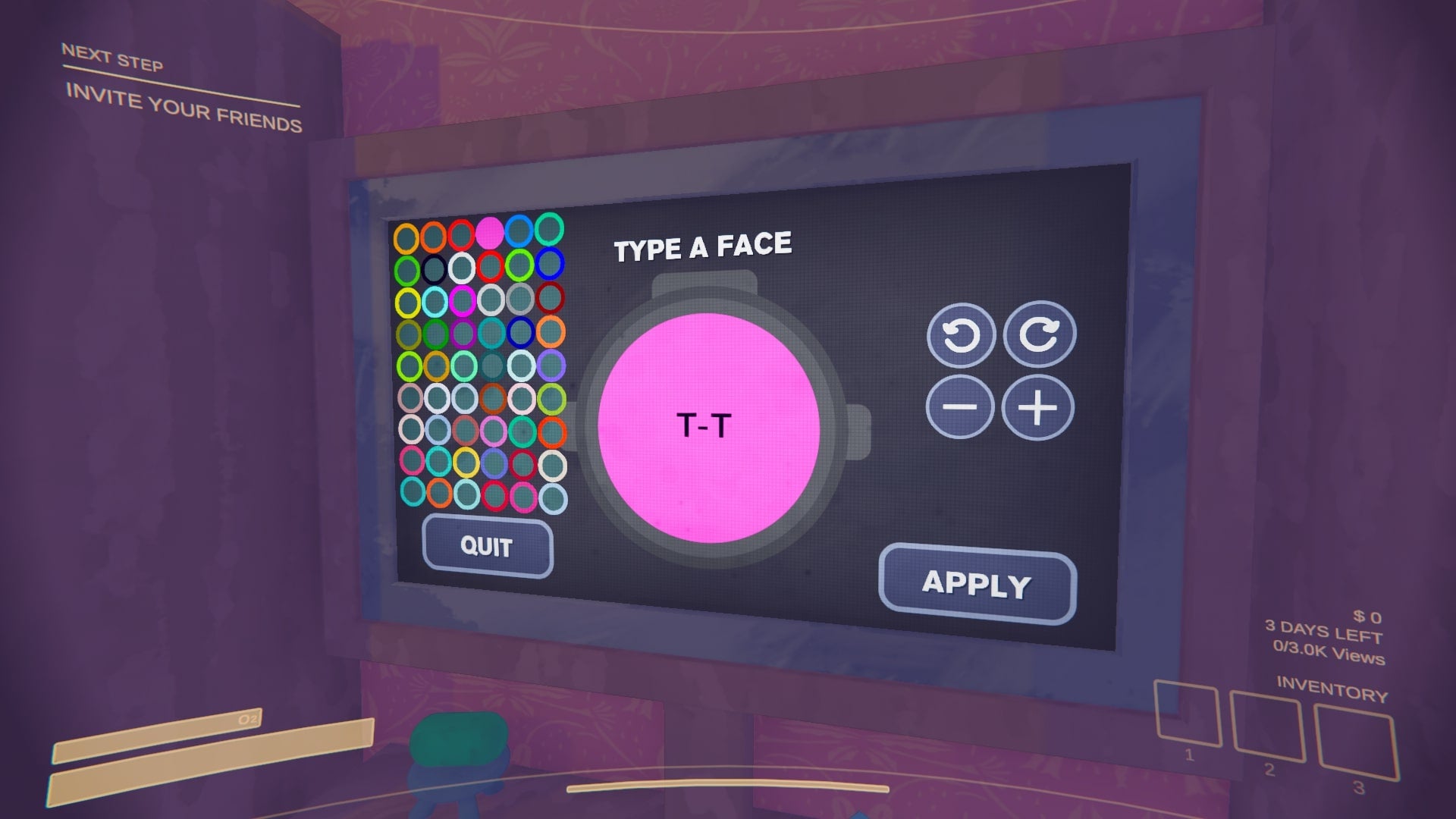 The player looks at a modded character customiser in Content Warning, which features additional colours - 3