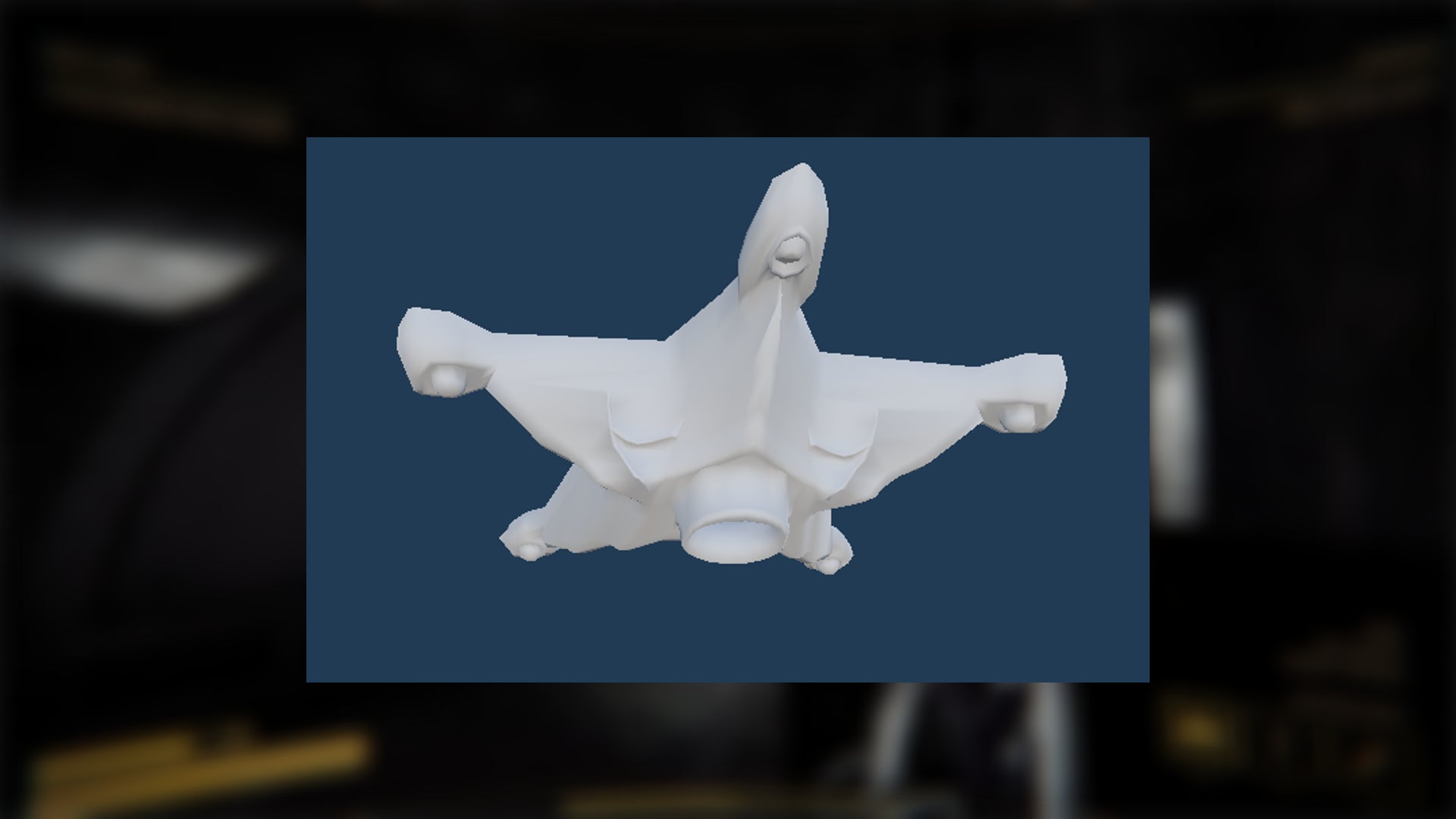 The plain character model for the Slurper monster in Content Warning is shown against a navy background - 11