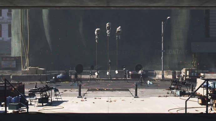 A teaser for Control 2, showing a Manhattan street covered in FBC control point technology.