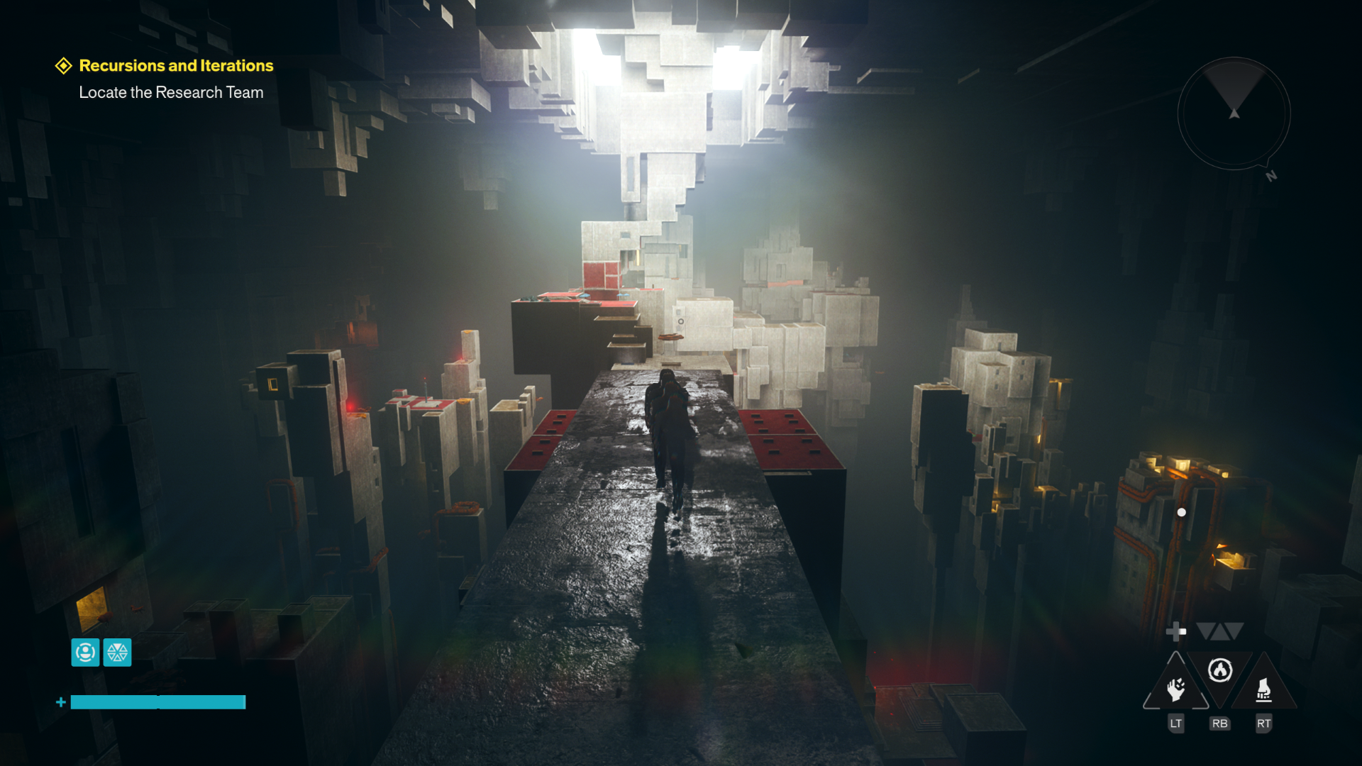 Dylan enters the eerie Underpass in Control Resonant.