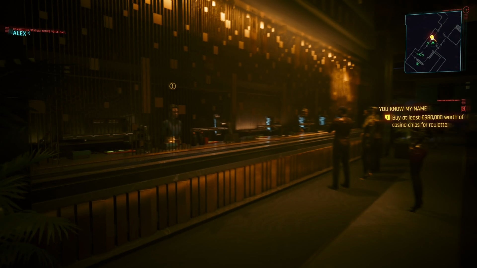 first person view of cashier location at black diamond party